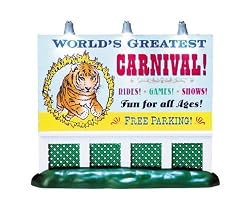 Lemax Carnival Village Battery Operated Billboard Lighted Accessory #84774