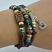 November's Chopin Unique Pendant Beads Charm Adjustable Wrap Bracelet