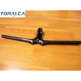超軽量248g 東レ カーボンファイバー使用　 ステム一体型75mm フラットバー600mm MTBハンドル