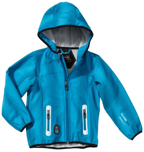 Killtec Kinder Soft Shell Jacke mit Kapuze Juliana Allover, hellaqua allover, 152, 20410-03C