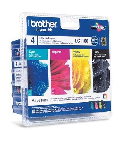 Brother Original LC1100VALBP Ink Cartridges C/M/Y/BK