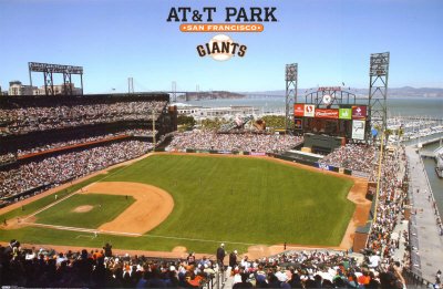 San Francisco Giants AT&T Park 22x34 POSTER Sports Poster Print, 34x22