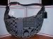 Coach Soho Black Signature Patchwork Hobo Handbag Black Silver
