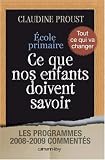 Ecole primaire : Ce que nos enfants doivent savoir