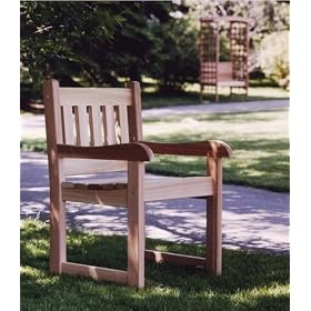 Western Red Cedar Wood Outdoor Patio Dining Chair by visiondecor Furniture