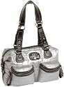 KATHY Van Zeeland Pillow Talk Med Satchel,Silver,one size