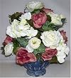 15" Silk Hydrangea & Rose Centerpiece