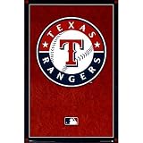 Texas Rangers (New Logo) Sports Poster Print - 24x36