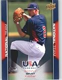 2009-10 Upper Deck USA Baseball Card # USA-9 Sonny Gray Rookie / Prospect Team USA - National Team / Vanderbilt ) MLB Trading Card in Protective Screwdown!