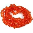 Orange Chip Glass Beads Jewelry Beading Parts 2 34" Str