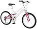Pacific Girl's Chromium Full Suspension Bicycle (20-Inch, White/Pink)