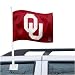 Oklahoma Sooners Crimson Car Flag