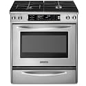 KitchenAid Architect Series II : KDSS907SSS 30in Slide-In Dual Fuel Range - Stainless Steel