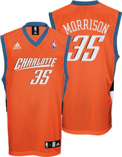 Adam Morrison adidas NBA Kid's 4-7 Replica Charlotte Bobcats Jersey