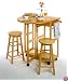 Winsome 89332 Beech Beechwood Table Drop Leaf 2 Rd Stool 2 Drawers
