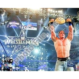 John Cena w/Belt WWE WrestleMania 25 8x10 Photo