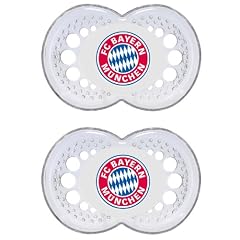MAM 661747 - Ulti MAM Latex, Schnuller, Bundesliga: FC Bayern M�nchen, Doppelpack, sortiert: Farbe nicht frei w�hlbar