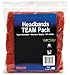 Unique Sports Team Headbands (Pack of 6), Red