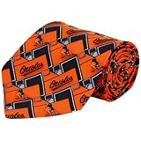 Baltimore Orioles Orange-Black Pattern Tie