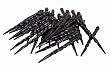 Club Pack of 36 Jet Black Shatterproof Icicle Christmas Ornaments 5"