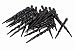 Club Pack of 36 Jet Black Shatterproof Icicle Christmas Ornaments 5"