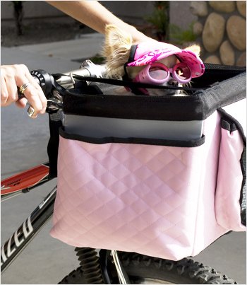 Snoozer Buddy Bike Basket-Pink