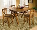Entree Tiki Stool with Wood Seat