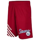 NBA adidas Philadelphia 76ers Originals 90s Script Mesh Shorts - Red (X-Large)