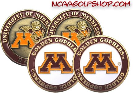 Minnesota Golden Gophers Golf Ball Markers