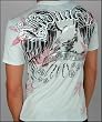 Monarchy Summer - Men's Wings and Leaves Short Sleeve Tee in Ice Blue