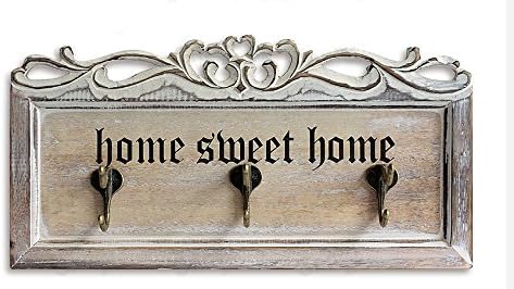 Creative Hanging Hook European Wall Wood Clothes Hook Wood Retro Decorative Hook 3 Hooks