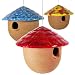 Tiki Top Hanging Stoneware Birdhouse