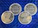 Silver ROUND 1 oz. Lot .999 Silver Bullion (4) 1/4 Troy Ounce Walking Liberty Rounds