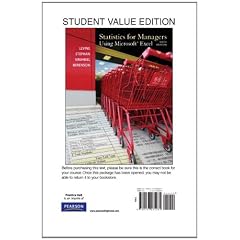 Statistics for Managers Using Microsoft Excel, Student Value Edition