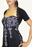 Black Lace Trimed Bolero Shrug Cardigan