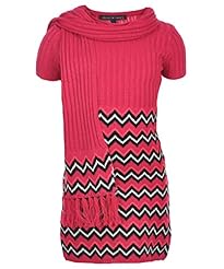 Girls Acrylic/Metallic Sweater  Dress