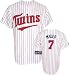 Joe Mauer Majestic MLB Replica Minnesota Twins Kids 4-7 Jersey - Large (7)