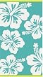 SALE Extra Large Beach Egyptian Cotton Velour Jacquard Tropical 90x180cm