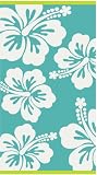 SALE Extra Large Beach Egyptian Cotton Velour Jacquard Tropical 90x180cm