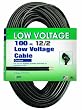 Coleman Cable 09513 12/2 Low Voltage Direct Burial Garden Light Cable, Black, 100-Feet