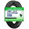 Coleman Cable 09513 12/2 Low Voltage Direct Burial Garden Light Cable, Black, 100-Feet