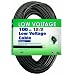 Coleman Cable 09513 12/2 Low Voltage Direct Burial Garden Light Cable, Black, 100-Feet