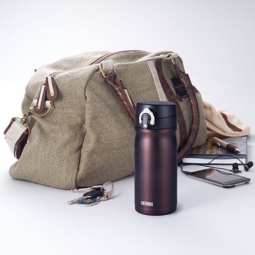 THERMOS 真空断熱ケータイマグ 【ワンタッチオープンタイプ】 0.35L チョコ JMY-350 CHO画像2