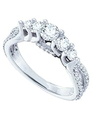 1.00CT DIAMOND 5 STONE BRIDAL RING