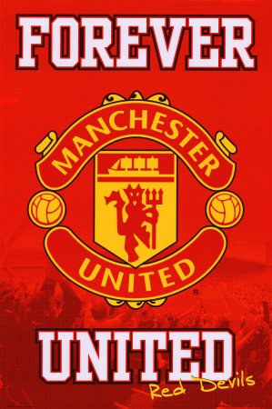 Football Posters: Manchester United - Forever - 91.5x61cm Poster Print, 24x36