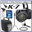 Pentax K-7 14.6 MP Digital SLR with Shake Reduction and 720p HD Video (OutFit) w/ Pentax 17-70mm f/4 DA SMC AL IF SDM Lens + Willoughby's 16GB SDHC KIT#2