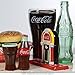 Westland Giftware Magnetic Ceramic Salt and Pepper Shaker with Toothpick Holder, 4.75-Inch, Coca-Cola Jukebox