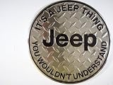 JEEP ALU SIGN USA BLECHSCHILD NEU RUND S1316
