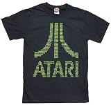 Atari - Binary Logo Adult T-shirt in Black