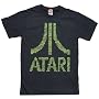 Atari - Binary Logo Adult T-shirt in Black